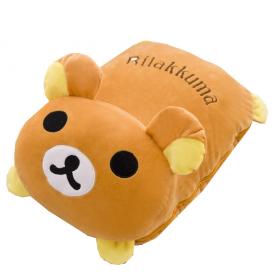 Soft Plush Pillow with blanket together