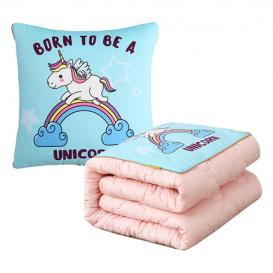 Soft Plush Pillow with blanket together